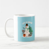Let it Snow coffee mug コーヒーマグカップ (左)