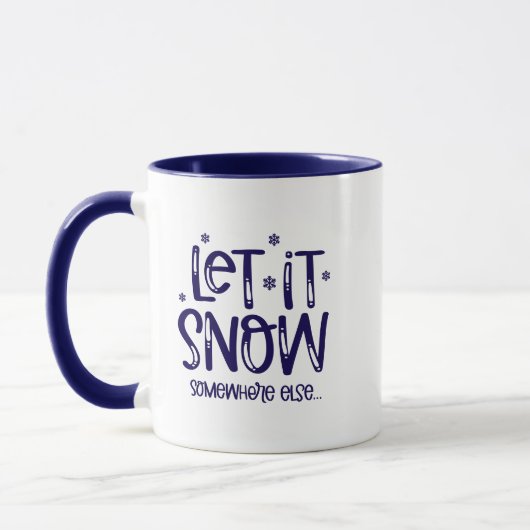 Let it Snow Coffee Mug マグカップ (左)