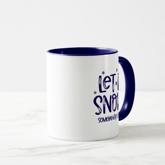 Let it Snow Coffee Mug マグカップ (正面右)