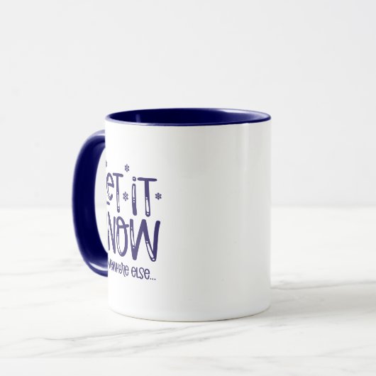 Let it Snow Coffee Mug マグカップ (正面左)