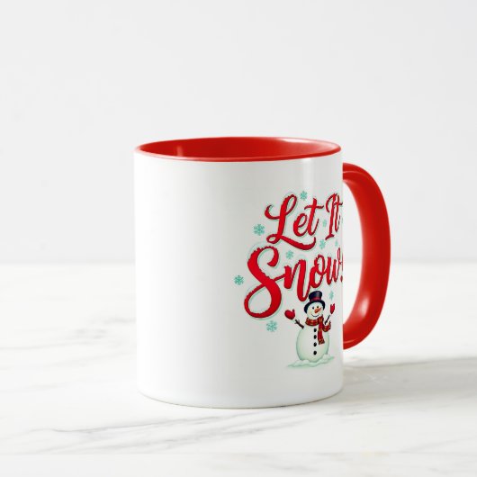Let It Snow Coffee Mug (11oz) マグカップ (正面右)