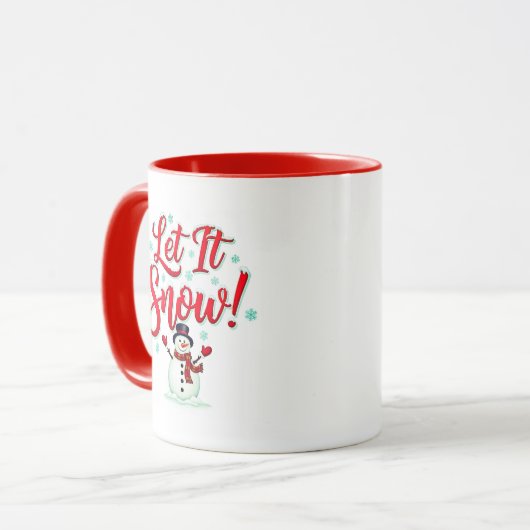 Let It Snow Coffee Mug (11oz) マグカップ (正面左)