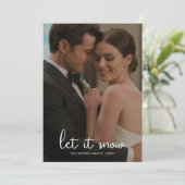 Let It Snow Cozy Couple Holiday Card シーズンカード (スタンド正面)