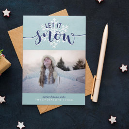Let It Snow Holidayフォトカード シーズンカード