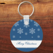 Let it Snow Holiday Keychain, 王室のBlue キーホルダー (正面)