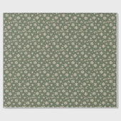 Let It Snow Holiday Wrapping Paper - Green ラッピングペーパー (フラット)
