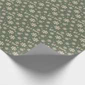 Let It Snow Holiday Wrapping Paper - Green ラッピングペーパー (角)