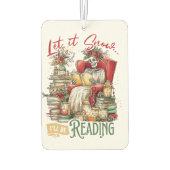 Let It Snow I'll Be Reading  カーエアーフレッシュナー (裏面)