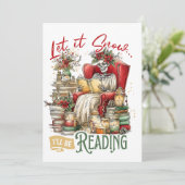 Let It Snow I'll Be Reading シーズンカード (スタンド正面)