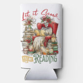 Let It Snow I'll Be Reading スリム缶クーラー (裏面)