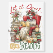 Let It Snow I'll Be Reading  マグネット (正面)