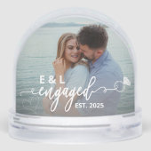 Let It Snow Let It Glow Engagement Picture Winter (裏面)