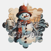 Let it Snow Let it Snow Let it Snow オーナメントカード (裏面)