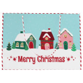 Let it Snow Merry Christmas Village Large Gift Bag ラージペーパーバッグ (裏面)