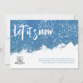 Let It Snow Mountain'絵画s Company Holiday Card シーズンカード (正面)