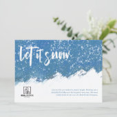 Let It Snow Mountain'絵画s Company Holiday Card シーズンカード (スタンド正面)