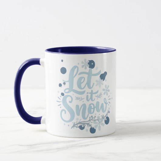 Let It Snow Mug マグカップ (左)