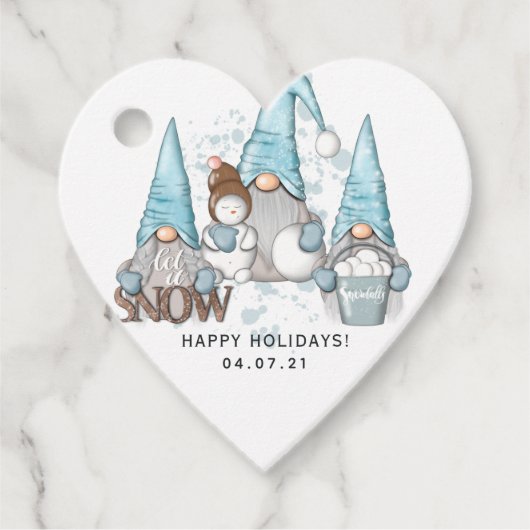 Let it Snow Nordic格言 フェイバータグ (正面)