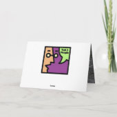 Let It Snow Photo赤いハートグリーティングカード カード (裏面)