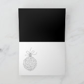 LET IT SNOW PHOTO Christmasカードモダンロビン シーズンカード (内部)