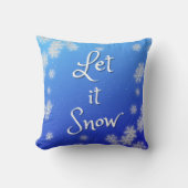 Let it Snow pillow クッション (正面)