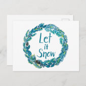 Let It Snow Postcard ポストカード (正面/裏面)