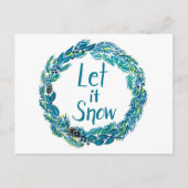 Let It Snow Postcard ポストカード (正面)