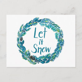 Let It Snow Postcard ポストカード