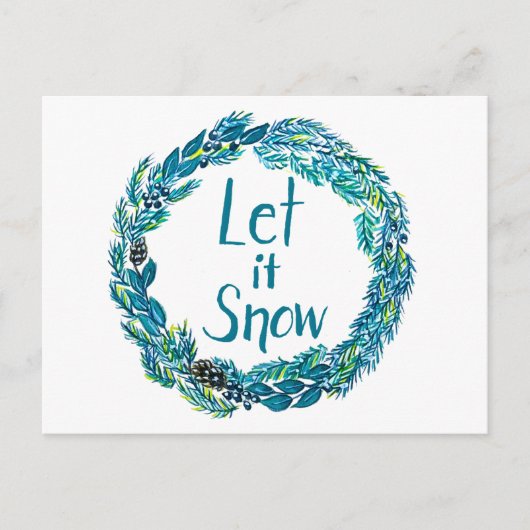 Let It Snow Postcard ポストカード (正面)