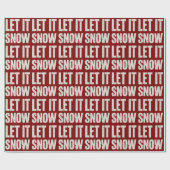 Let It Snow Retro Family Christmas Matching  ラッピングペーパー (フラット)