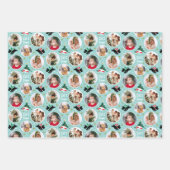 Let It Snow Scottie Dogおもしろいカスタムフォトセット ラッピングペーパーシート (正面)