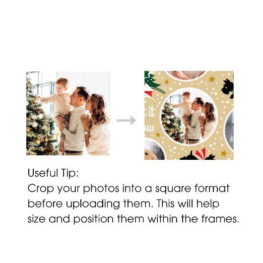 Let it Snow Scottie Dogおもしろいカスタムフォトミント ミディアムペーパーバッグ