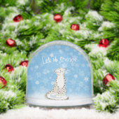 Let it snow! Snow leopard Christmas snow globe (クリスマス)