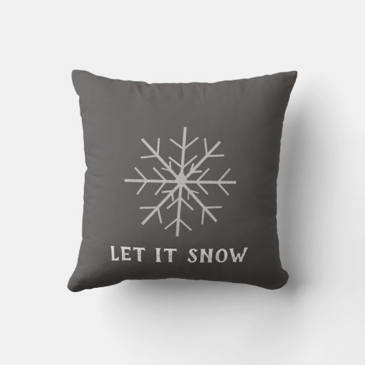 Let it snow, Snowflake クッション (裏面)