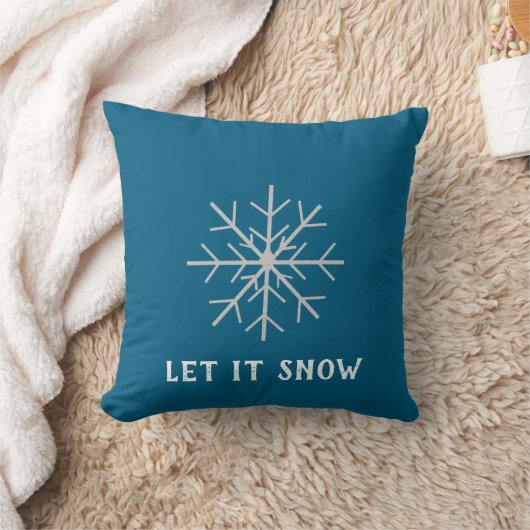 Let it snow, Snowflake  クッション (ブランケット)
