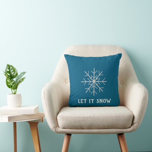 Let it snow, Snowflake  クッション (椅子)