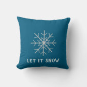 Let it snow, Snowflake  クッション (正面)
