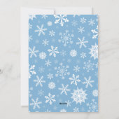 Let it Snow Snowflake Holiday Card with Photo シーズンカード (裏面)
