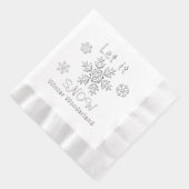 Let it Snow Snowflakes Winter Wonderland 箔ナプキン (右)