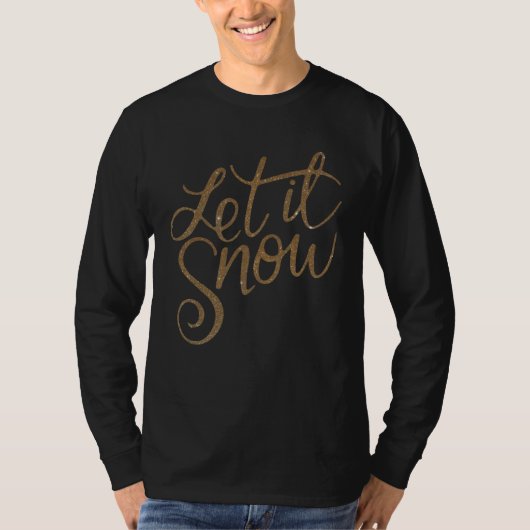 Let It Snow Sparkle Tシャツ (正面)