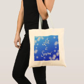 Let It Snow tote トートバッグ (正面(商品))