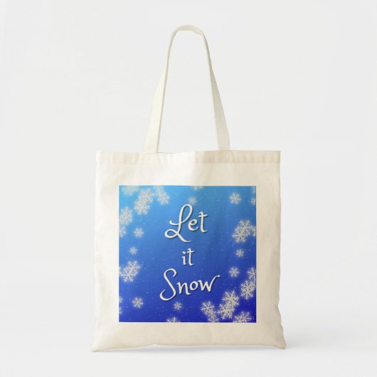 Let It Snow tote トートバッグ (正面)