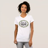 Let it Snow Water colorリース Tシャツ (正面フル)