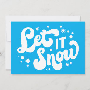Let It Snow Winter Design カード