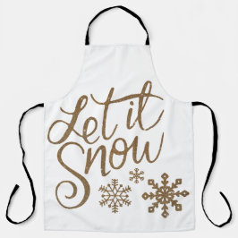 Let It Snow Winter / Holiday apron エプロン
