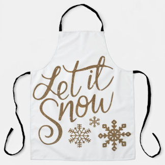 Let It Snow Winter / Holiday apron エプロン