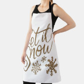 Let It Snow Winter / Holiday apron エプロン (インサイチュ)