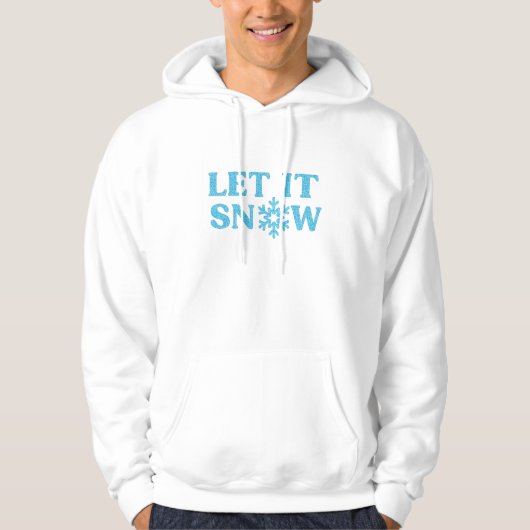 LET IT SNOW winter wonderland snow day T-Shirt パーカ (正面)