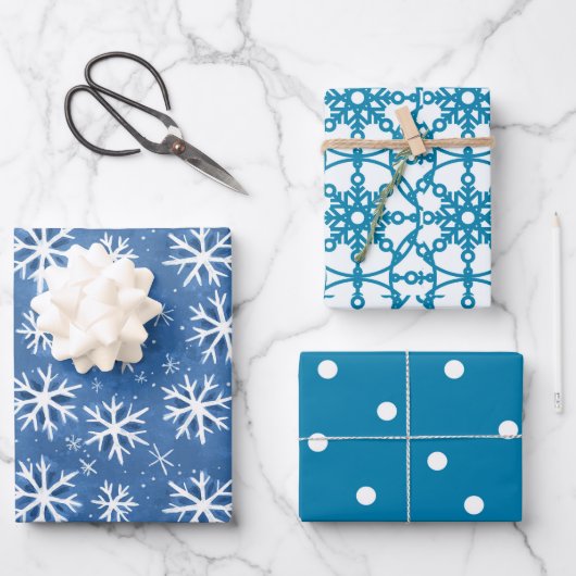 Let It Snow Wrapping Paper Sheets ラッピングペーパーシート (正面)