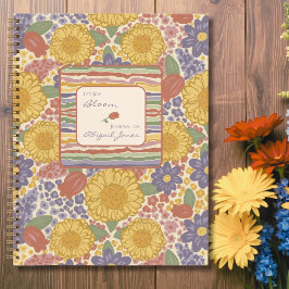 Let Joy Bloom – Personalized Floral Journal ノートブック